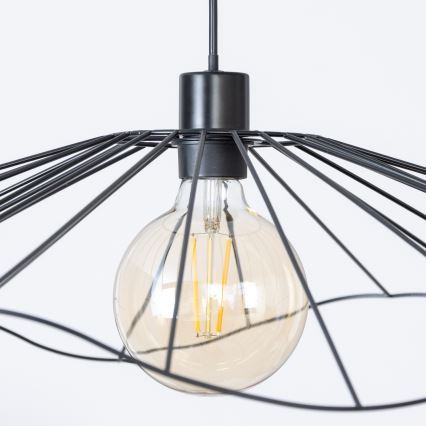 Brilagi - pakabinama LED liustra CERIA WIRE 1xE27/40W/230V, skersmuo 80 cm, juoda