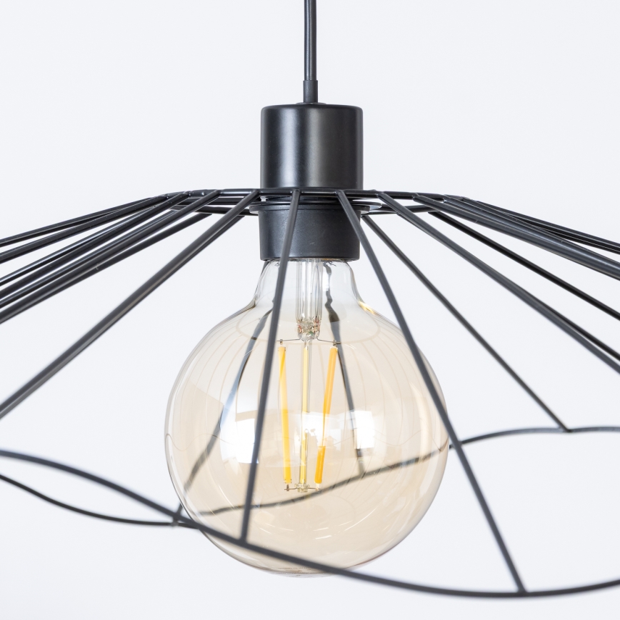 Brilagi - pakabinama LED liustra CERIA WIRE 1xE27/40W/230V, skersmuo 80 cm, juoda