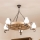 Brilagi - Pakabinama liustra ant grandinės ROATA 5xE14/40W/230V ąžuolas