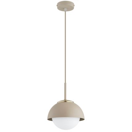 Brilagi - Pakabinama liustra ant laido COSMO 1xE27/60W/230V Ø 18 cm smėlinė/auksinė