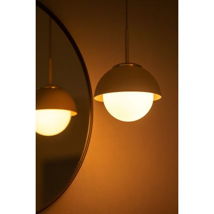 Brilagi - Pakabinama liustra ant laido COSMO 1xE27/60W/230V Ø 18 cm smėlinė/auksinė