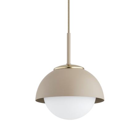 Brilagi - Pakabinama liustra ant laido COSMO 1xE27/60W/230V Ø 18 cm smėlinė/auksinė