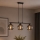 Brilagi - Pakabinama liustra ant laido DIOR 3xE27/60W/230V juoda/dūminė pilka