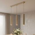 BRILAGI - Pakabinama liustra ant laido TUBE 3xGU10/15W/230V smėlinė/auksinė
