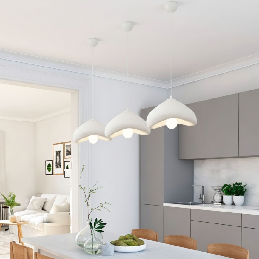 Brilagi - Pakabinama liustra ant laido WABI SABI 1xE27/40W/230V skersmuo 30 cm balta