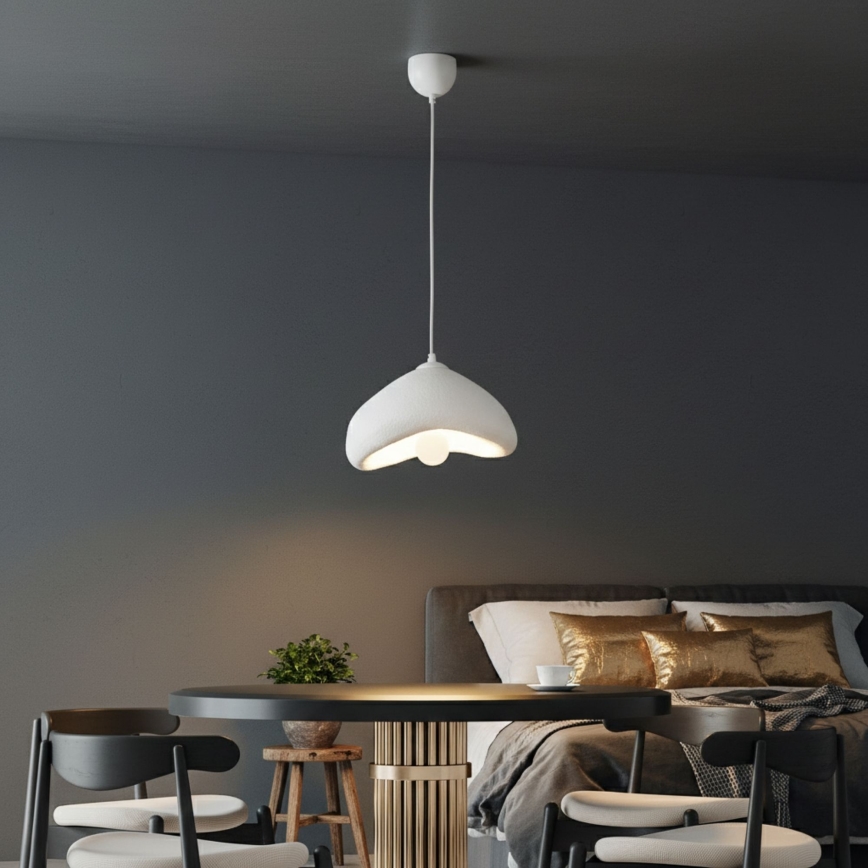 Brilagi - Pakabinama liustra ant laido WABI SABI 1xE27/40W/230V skersmuo 30 cm balta