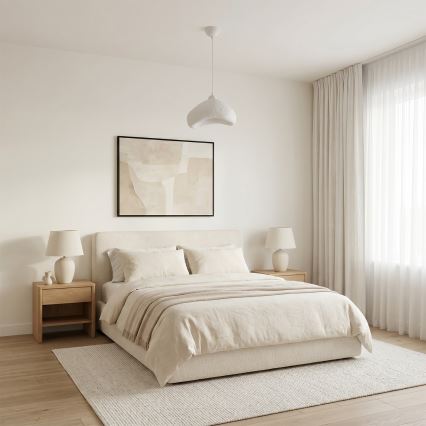 Brilagi - Pakabinama liustra ant laido WABI SABI 1xE27/40W/230V skersmuo 30 cm balta