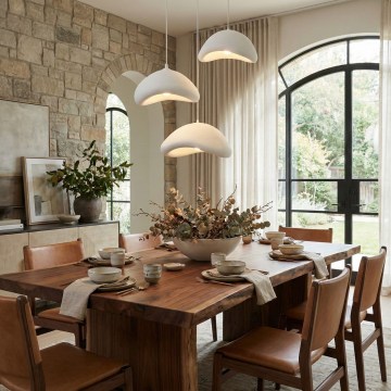 Brilagi - pakabinama liustra ant laido WABI SABI 3xE27/40W/230V, skersmuo 82 cm, balta