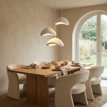 Brilagi - pakabinama liustra ant laido WABI SABI 3xE27/40W/230V, skersmuo 82 cm, balta