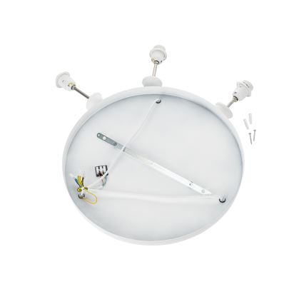 Brilagi - pakabinama liustra ant laido WABI SABI 3xE27/40W/230V, skersmuo 82 cm, balta