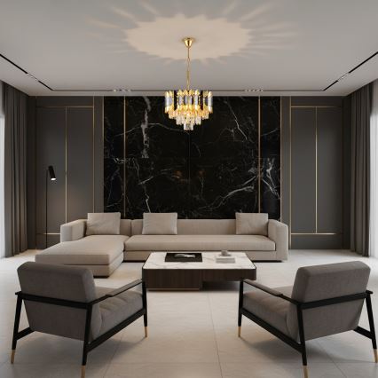 Brilagi - Pakabinama liustra CRISTAL 5xE14/40W/230V Ø 38 cm