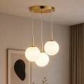 Brilagi - Pakabinama liustra MILO 3xE27/60W/230V auksinė
