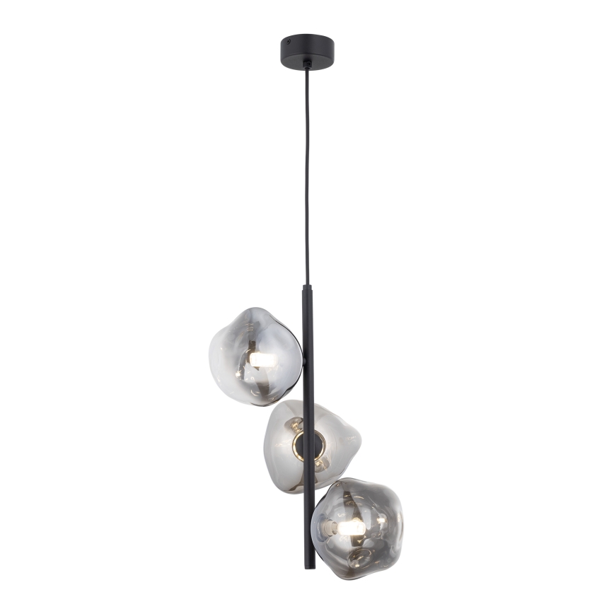 Brilagi - Pakabinama liustra su laidu VULCANO 3xG9/8W/230V juoda/dūminė juoda