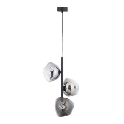 Brilagi - Pakabinama liustra su laidu VULCANO 3xG9/8W/230V juoda/dūminė juoda