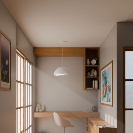 Brilagi - Pakabinama liustra su laidu WABI SABI 1xE27/40W/230V balta