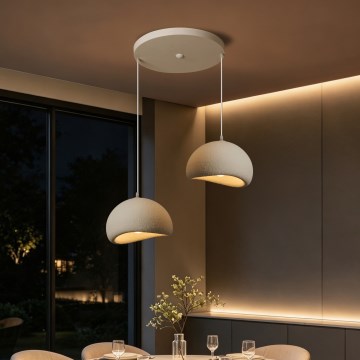 BRILAGI - Pakabinama liustra su laidu WABI SABI 2xE27/60W/230V balta