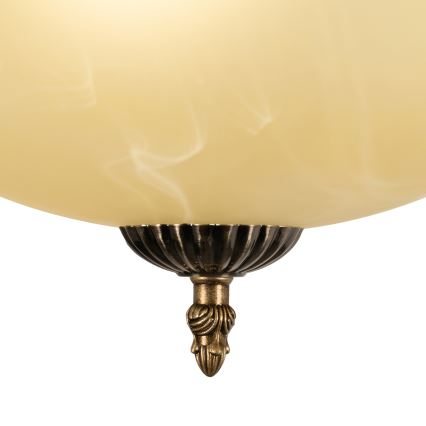 BRILAGI - Pakabinama liustra su strypu DAHLIA 3xE27/40W/230V, skersmuo 37 cm, žalvarinė