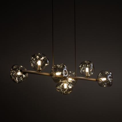 Brilagi - Pakabinama liustra VULCANO ant laido 7xG9/8W/230V smėlio / dūminė smėlio spalva