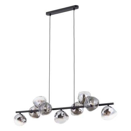 Brilagi - Pakabinama liustra VULCANO su laidu 9xG9/8W/230V juoda/dūminė juoda