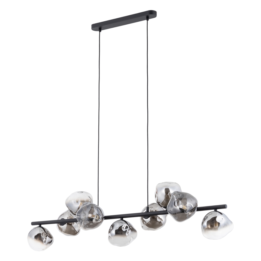 Brilagi - Pakabinama liustra VULCANO su laidu 9xG9/8W/230V juoda/dūminė juoda