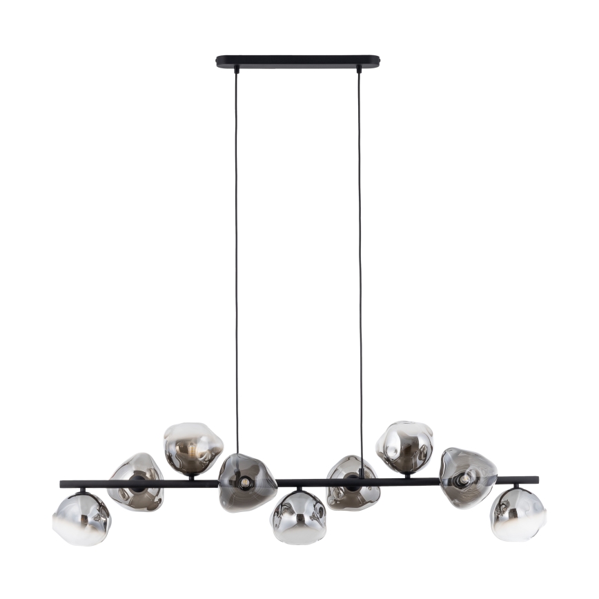 Brilagi - Pakabinama liustra VULCANO su laidu 9xG9/8W/230V juoda/dūminė juoda