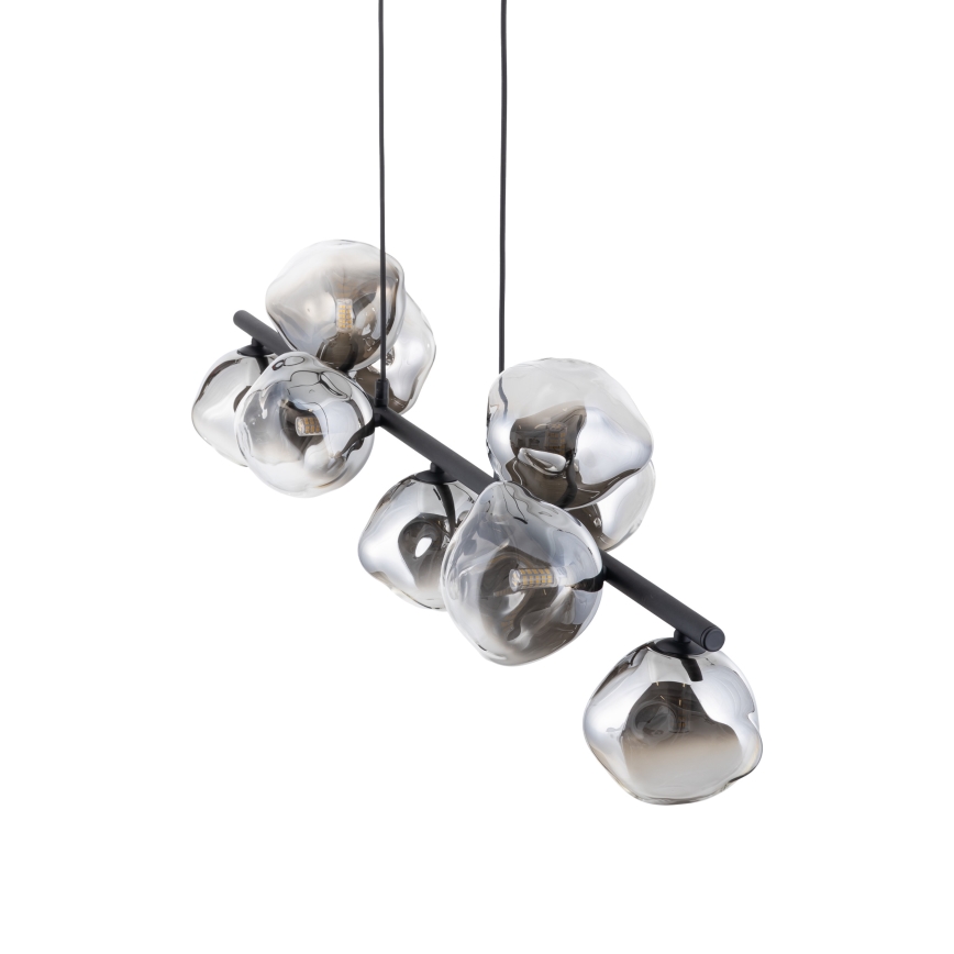 Brilagi - Pakabinama liustra VULCANO su laidu 9xG9/8W/230V juoda/dūminė juoda