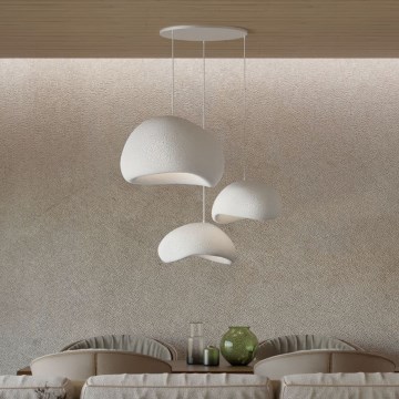 Brilagi - Pakabinama liustra WABI SABI 3xE27/40W/230V Ø 76 cm, balta