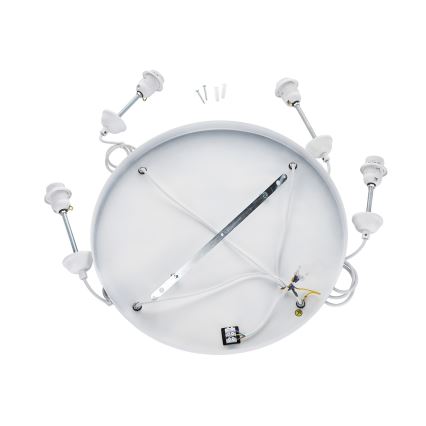 Brilagi - pakabinama liustra WABI SABI 4xE27/40W/230V, skersmuo 95 cm, balta
