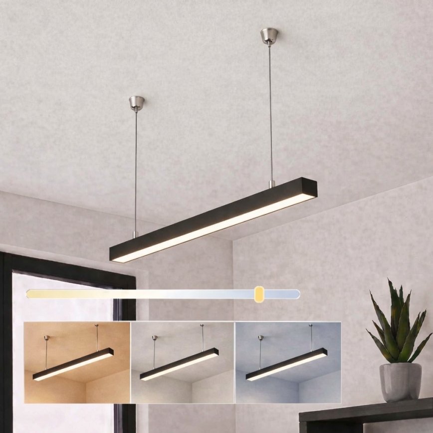 Brilagi - LED pakabinamas šviestuvas FULLDAY LED/10/15/20W/230V 2700/4000/6000K 60 cm juoda