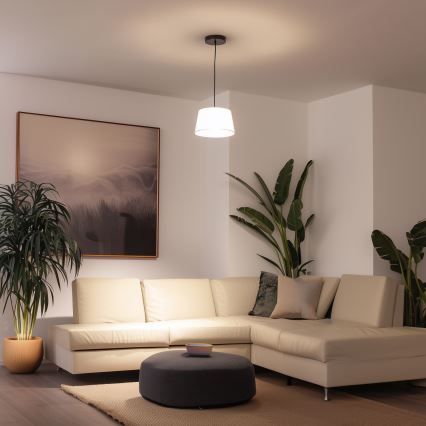 Brilagi - pakabinamas LED šviestuvas su laidu CERIA 1xE27/40W/230V Ø 25 cm baltas