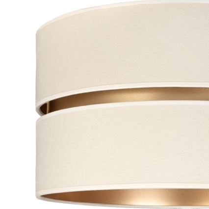 Brilagi - pakabinamas liustras su laidu DUO-DUO 1xE27/60W/230V Ø 40 cm kreminė/auksinė