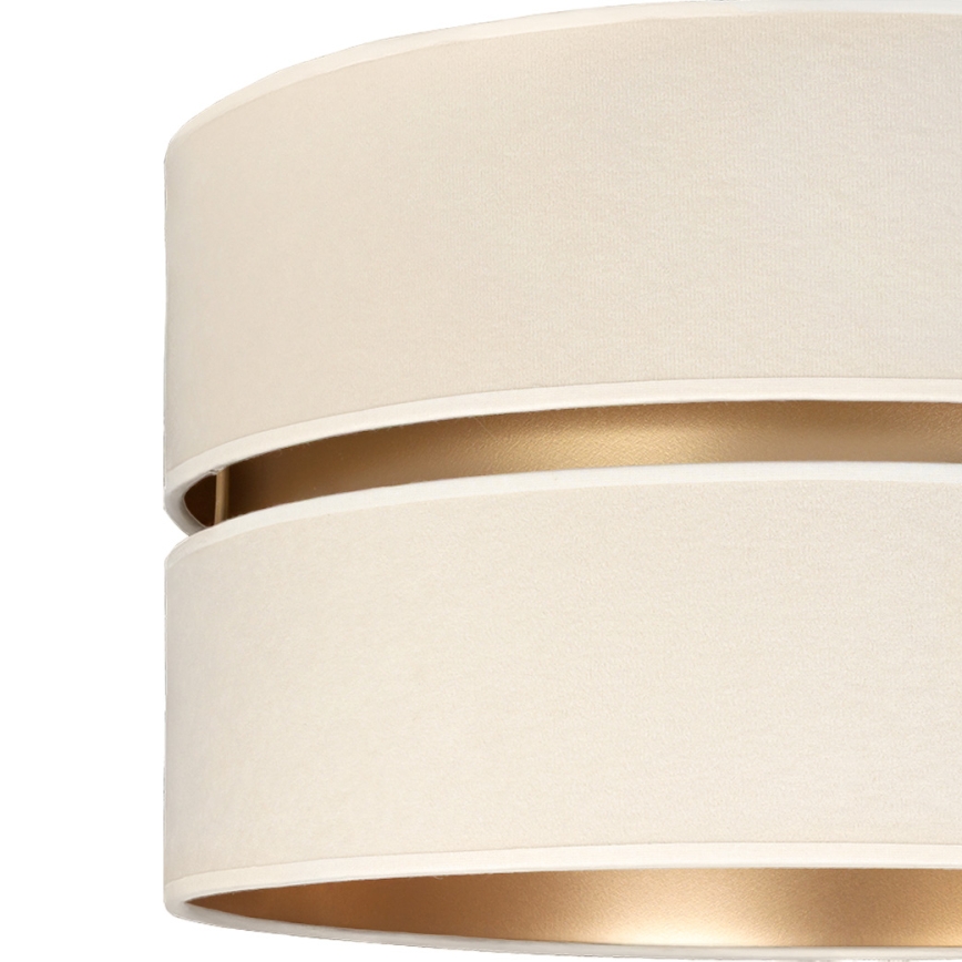 Brilagi - pakabinamas liustras su laidu DUO-DUO 1xE27/60W/230V Ø 40 cm kreminė/auksinė