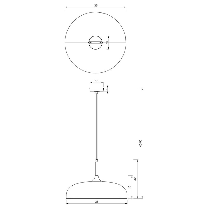 Brilagi - Pakabinamas sietynas ABRAHAM 1xE27/60W/230V diametras 35 cm juoda