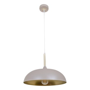 Brilagi - Pakabinamas sietynas ABRAHAM 1xE27/60W/230V diametras 35 cm smėlio spalva