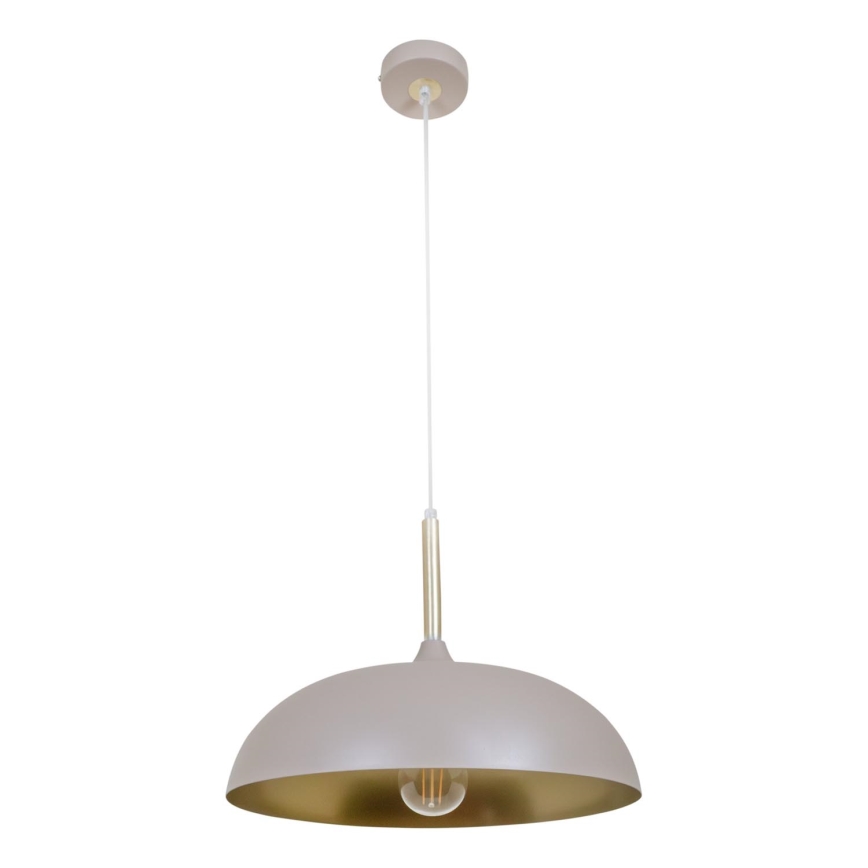 Brilagi - Pakabinamas sietynas ABRAHAM 1xE27/60W/230V diametras 35 cm smėlio spalva