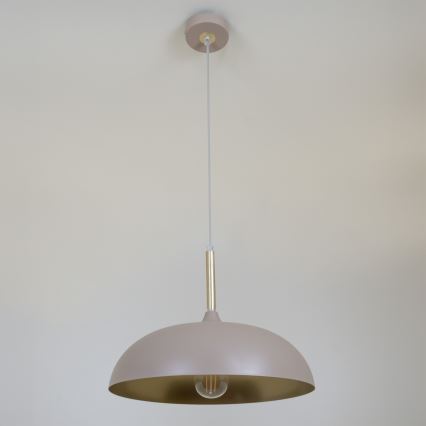 Brilagi - Pakabinamas sietynas ABRAHAM 1xE27/60W/230V diametras 35 cm smėlio spalva