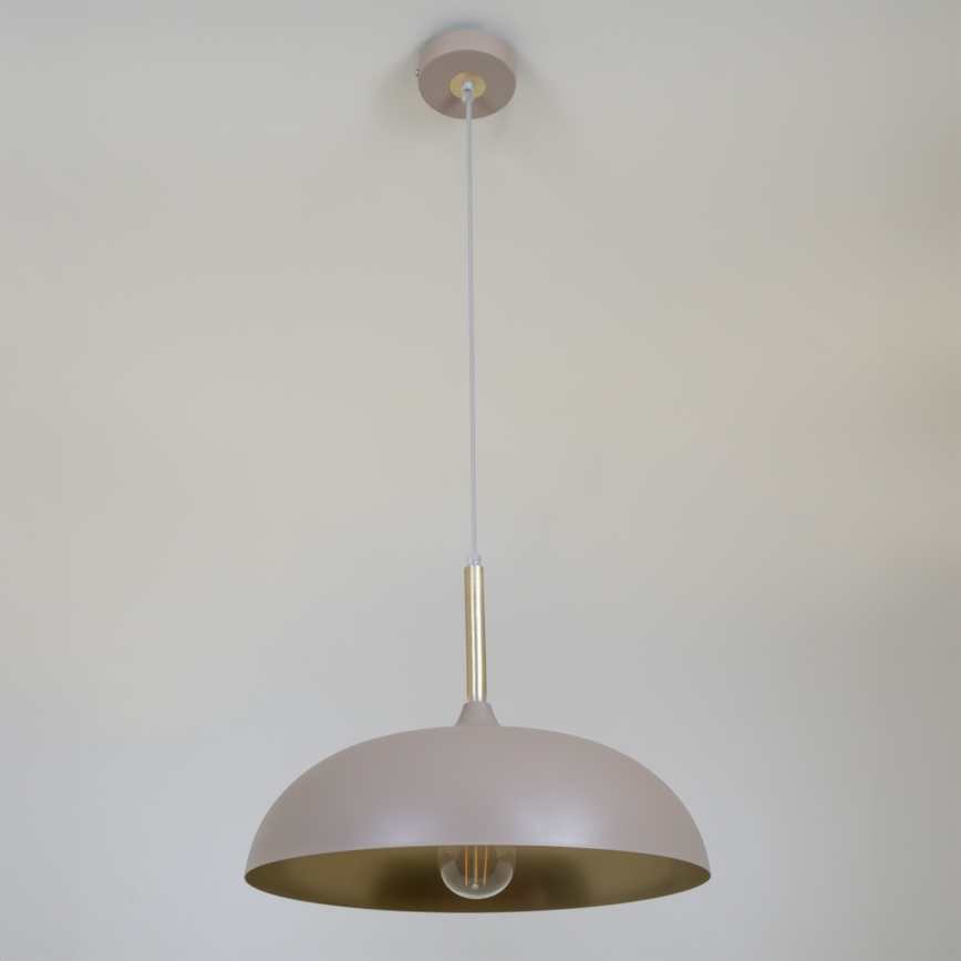 Brilagi - Pakabinamas sietynas ABRAHAM 1xE27/60W/230V diametras 35 cm smėlio spalva