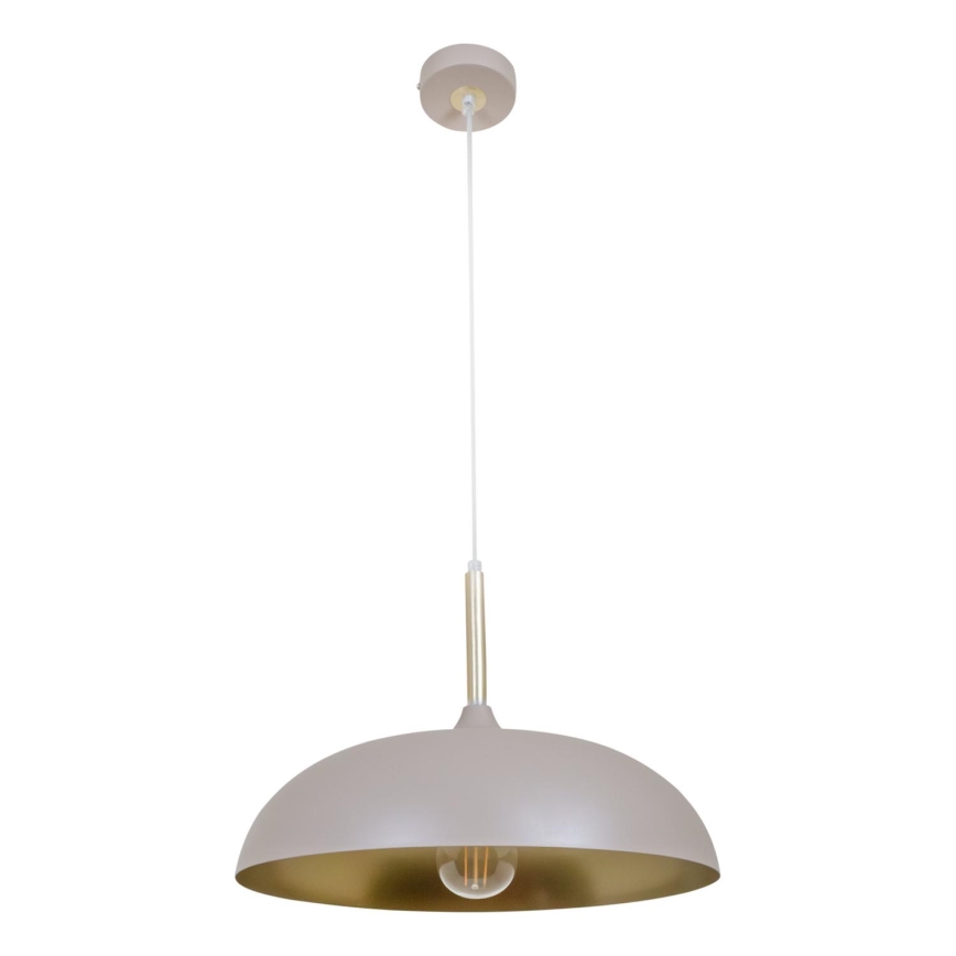 Brilagi - Pakabinamas sietynas ABRAHAM 1xE27/60W/230V diametras 45 cm smėlio spalva