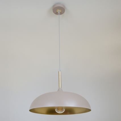 Brilagi - Pakabinamas sietynas ABRAHAM 1xE27/60W/230V diametras 45 cm smėlio spalva