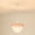 Brilagi - Pakabinamas sietynas ALASKA LUNETA 1xE27/15W/230V diametras 25 cm pilka/kreminė