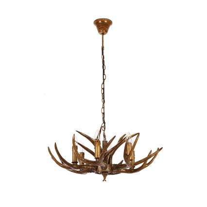 Brilagi - pakabinamas sietynas ant grandinės DEER 6xE14/10W/230V, skersmuo 70 cm