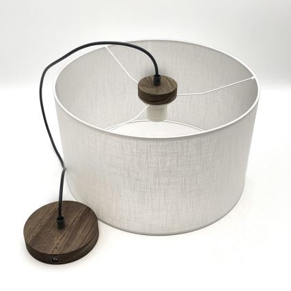 Brilagi - Pakabinamas sietynas ANTHONY 1xE27/60W/230V ąžuolas/balta