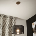 Brilagi - Pakabinamas sietynas ANTHONY 1xE27/60W/230V ąžuolas/juoda