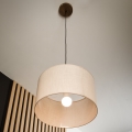 Brilagi - Pakabinamas sietynas ANTHONY 1xE27/60W/230V ąžuolas/smėlio spalva