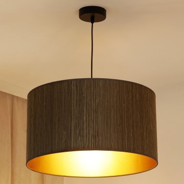 Brilagi - Pakabinamas sietynas BOSTON ROLLER 1xE27/15W/230V diametras 45 cm šiaudų ruda/auksas