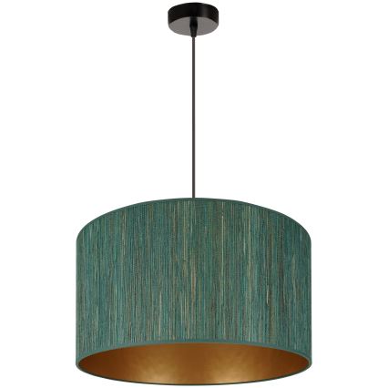 Brilagi - Pakabinamas sietynas BOSTON ROLLER 1xE27/15W/230V diametras 45 cm šiaudų žalia/auksas