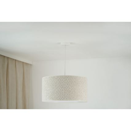 Brilagi - Pakabinamas sietynas BOUCLE ROLLER 1xE27/15W/230V diametras 45 cm kreminė