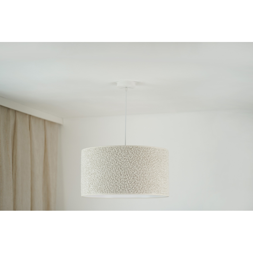 Brilagi - Pakabinamas sietynas BOUCLE ROLLER 1xE27/15W/230V diametras 45 cm kreminė