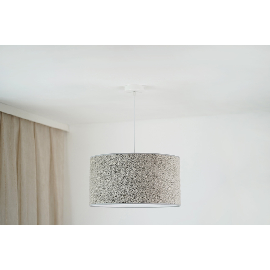 Brilagi - Pakabinamas sietynas BOUCLE ROLLER 1xE27/15W/230V diametras 45 cm pilka