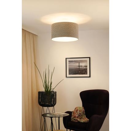 Brilagi - Pakabinamas sietynas BOUCLE ROLLER 1xE27/15W/230V diametras 45 cm pilka